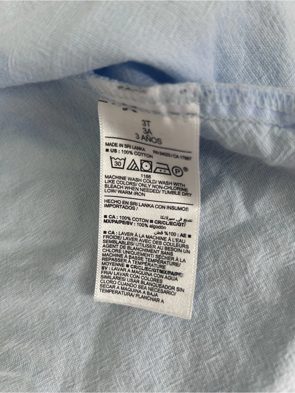 Old Navy Light Blue Button-Down Shirt for Kids
